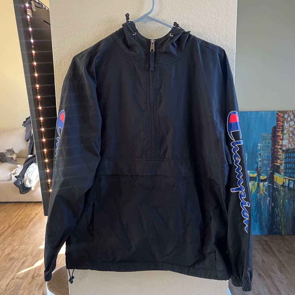 Black champion windbreaker